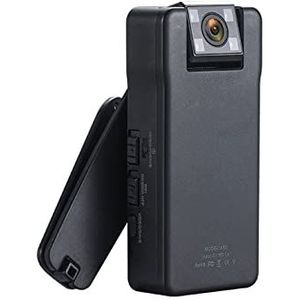 A50 1080P Mini Camera Afstandsbediening 150 Graden Groothoek Rotatie Lens Bodycam met Roterende Terug Clip(With 16GB TF Card)