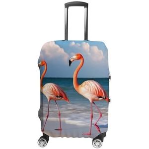 NTVOWPZO Reisbagagehoes, spandex kofferbeschermer, wasbare bagagehoezen, witte panter, elastische krasbestendige bagagehoes, beschermer, geschikt voor bagage van 45-72 cm, Style-5, S