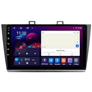 Android 13 GPS Navigation Stereo voor Subaru Legacy Outback 2015-2018 9 Inch 2 Din Auto Radio met CarPlay AHD Omgekeerd beeld Bedieningselementen op het stuur GPS navigatie(S4 4G+64G)