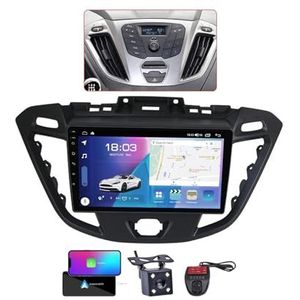9 Inch Touchscreen Dubbel DIN Autoradio Compatibel met Ford Tourneo Custom Transit 2012-2021 met Carplay/Android Auto FM RDS DAB+ Autoradio Draadloze Carplay Android Auto BT 5.0 DSP(A,NF-6)