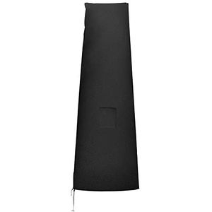 Outsunny Parasolhoes, waterdicht, 300D Oxford-weefsel, uv-bestendig, parasolhoes met ritssluiting, inklapbare steunstang, zwart