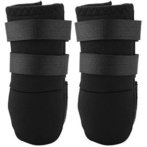 Garosa 2 Stuks Waterdichte Hondenschoenen Outdoor Hardloop Regenlaarzen Voor Huisdieren Labrador Husky Schoenen Voor Middelgrote Grote Honden Robuuste Antislipzool En Slipbestendig (L)