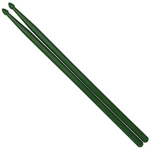 beginner Drumstokken Crimson Geel Blauw Groen Zwart Professional Een Paar Drumsticks Multi -kleuren Set Lichtgewicht (Color : Dark green)