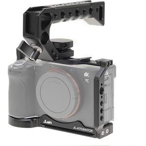 Camerabehuizing Metalen frame, beschermende framebehuizing, camerakonijnenkooi en konijnenkooiset, camera-accessoires (Color : Rabbit Cage+3/8 Ale Handle)