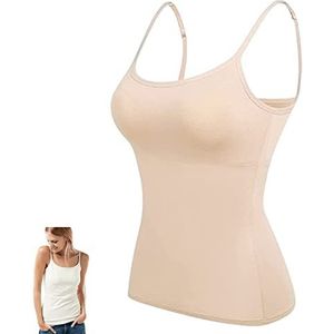 Suneefay - Tanktop - Huidskleur - Met Ingebouwde Beha