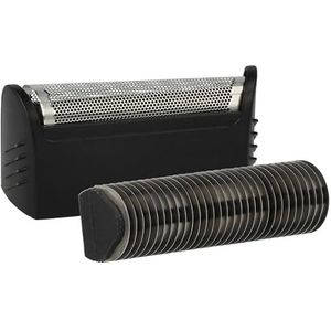 vhbw Combi-pak scheerdeel compatibel met Braun 1507s, 1013, 1013s, 1008, 1012 elektrisch scheerapparaat, folie + messenblok, zwart/zilver