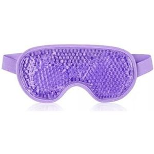 Oogmasker om te slapen gel oogmasker slaap herbruikbare kralen voor warme koude therapie kalmerende ontspannende schoonheid gel ooglapje slaapbril slaapmasker (paars)