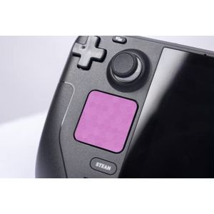 Touchpad Protector Steam Deck, Touch Pads en Back Knoppen Beschermende Skin Texture Sticker voor Steam Deck Touch Trackpad, Luck&Link (touchpad, Honingraat-roze)