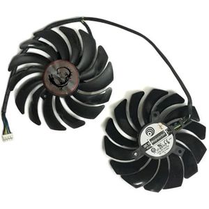 2 stuks/set GPU-koeler PLD10010B12HH, PLD10010S12HH voor MSI GTX 1080Ti 1070 Ti RX 580 480 570 voor GAMING-koeler Videokaarten Ventilator(PLD10010S12HH)