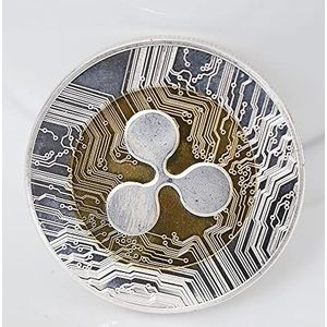 Nieuwe 1 stks Rimpeling Munt Goud Zilver Kleur XRP CRYPTO Fysieke Herdenkingsmunt Rimpeling XRP Verzamelaars Coin Gift Art Collectie