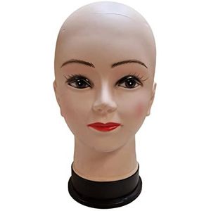 Pruikhoofd - 28 cm - Decoratieve Kop - Etalagehoofd Vrouw - Dameshoofd Voor Pruiken