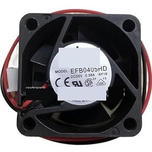 Voor Delta Electronics EFB0405HD DC 5V 0,38A 40x40x20mm 2-draads serverkoelventilator