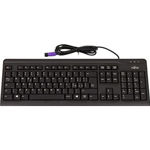 Fujitsu - KB410 - Toetsenbord - Zwart - PS/2 - Bedraad