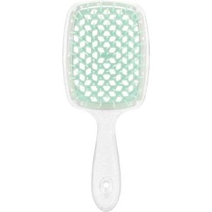 Kam 2 stuks luchtkussen kam verwarde haarkam haarborstel massage antistatische holle natte krullende haarborstels kapper styling gereedschap (kleur 5)