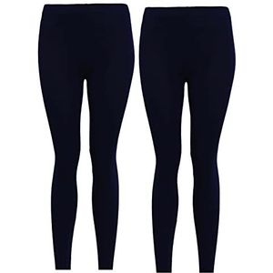 Panzy 2 Pack Meisjes Basic Zwarte Stretchy Casual Leggings en Thermische Winter Leggings voor Meisjes Maat 5-13 Jr, Casual Leggings, 13 jaar