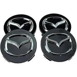 4 stuks auto wielnaafdoppen voor Mazda CX 5 CX 7 CX 8 57mm auto wielnaafdoppen vervangende naafdoppen naafdop stickers