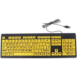 Kalttoy Volledige de Stijl Engelse Versie van de Grootte Oude Man met Groot Geel Letterentoetsenbord