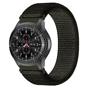 22 Mm 20 Mm Band Compatibel Met Samsung Galaxy Watch 3 45 Mm 41 Mm Active 2 46 Mm 42 Mm Compatibel Met Gear S3/S2 Frontier/Classic Compatibel Met Huawei Watch Gt 2 Band (Color : 19-cargo khaki, Size