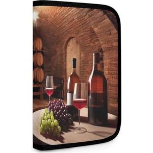 Rode Wijn Kelder Tool Bag Opbergzakken Tool Bags voor Mannen Vrouwen Kleine Tool Bag Tool Bag Organizer Opbergzakken met Rits Toolbag Opvouwbare Tool Bag Reizen Tool Bag, Stijl, Eén maat, Modern