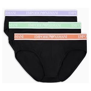 EMPORIO ARMANI Man Core Logoband 3-Pack Slip Zwart S, Zwart/Zwart/Zwart, S