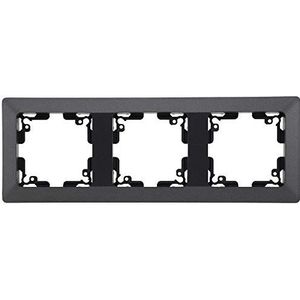 MILOS - Drievoudig Frame - Antraciet - Voor Stopcontacten en Schakelaars