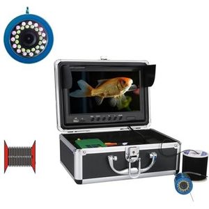 Viscamera, Dubbele Lamp 9 Inch Dvr Recorder 15M 30M 1000TVL15pcs Witte Leds + 15 Stuks Infrarood Lamp for ijs/Zee/Rivier Onderwater Vissen Camera(30M)