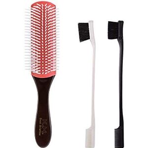 DieffematicSZ kam 3 stks/set 9-rij kam tanden kussen haar borstel en rand borstel set mode styling kam tool