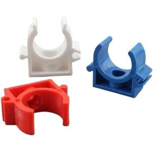 U Type PVC Pijpklem Connector - Wit - 16/20mm - 100 Stks/zak - Tuin Accessoires