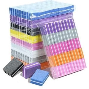 nagelbufferde zandkorrels 50 20 10 pcs Sponge Nail File Blocks 100 180 grit 3.5x2.5x1.2cm Multicolor(Mixcolor)