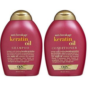 OGX Anti-Breuk Keratine Olie Shampoo & Conditioner (13 Ounces)