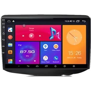 Android 13 Autoradio 9 inch Touch scherm dubbele Din auto stereo voor Toyota Vitz XP10 Yadditif Platz Echo 1999-2005 met Bluetooth/FM radio/wifi/USB/stuurwielbediening/GPS(4 Core 2+32G)
