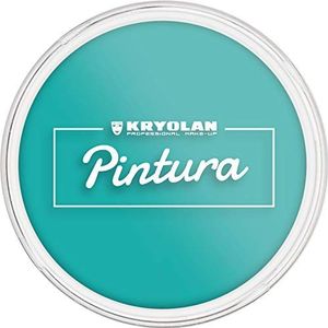 Kryolan Pintura Water Color make-up 25 ml, kleur: Ocean Blue, wasbaar, veganistisch, zonder parfum, zonder parabenen, glutenvrij - ideaal voor kinderen, feesten, carnaval en Halloween