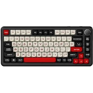 QPSJXN AK820MAX RGB mechanisch toetsenbord, magneetschakelaar, hot swappbaar, 8K Rapid Trigger RT 0,1 mm, compatibele accessoires (AK820 Max Wired F)