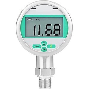 Manometer, 0-100Mpa Digitale Hydraulische Manometer Met Temperatuur Membraan 304 Lcd Rvs Gas Vloeibare Brandstof Manometer(M20-1.5,0-2.5MPa)