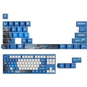 (VALORANT) toetsenborddoppen (29) PC Gaming Mechanische Keycap Numpad Aangepaste Keycaps Laser Gegraveerd met Elk Mechanisch Toetsenbord (SOVA)