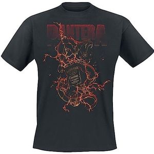Pantera Whiskey Snake T-shirt zwart XL 100% katoen Band merch, Bands