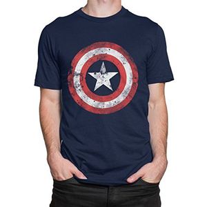 Marvel Heren T-Shirt Avengers Blauw Large