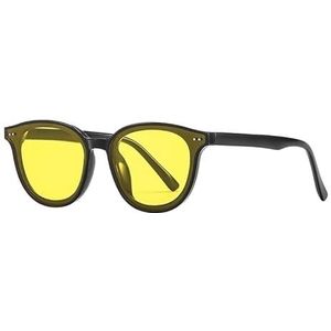 Gepolariseerde zonnebril Gm gele bril heren en dames Gm-zonnebril met klein frame (Color : Black frame porn film)