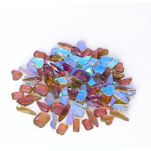 100 stuks mix Fancy GFlatBack Stones Glitter Crystal AB Diamond Lijm op Strass Strass steentjes voor DIY Nail Art Decoratie-Auroral Purple-Ongeveer 100 stuks