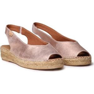 Toni Pons - Erica-as - Sandalen - Peep Toe - Leer - Jute Sleehak - 3.5 cm