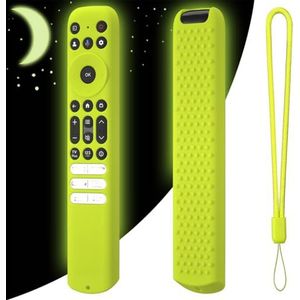 Btkigl Siliconen Afstandsbediening Case Shockproof Beschermhoes Sleeve voor TC L RC813 FMB1/RC923 FMB3/RC902V FMR1 FMR4 FMR5 (Luminous Green)