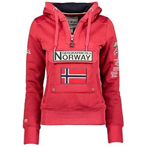 Geographical Norway GYMCLASS Sweatshirt voor dames, Opvallend Roze, XL