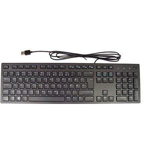 Dell KB216 QWERTY-toetsenbord, Deens, zwart (standaard, bekabeld, QWERTY, zwart)