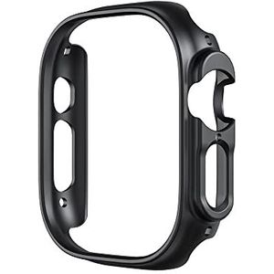 TONECY Voor Apple Watch Ultra Case 49 mm Apple Watch 8 45 mm 41 mm Geen Screen Protector Shockproof PC Bumper voor iWatch Ultra case 49 mm (kleur: zwart, maat: serie 8 45 mm)