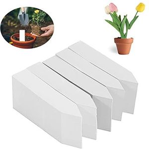 500 Stuks Tuin Markers, Plant Labels, Tuin Tag Voor Planten, Plant Naam Tags, planten label, voor Outdoor Kamerplanten Kruiden, Bloemen, Groente, Plantenetiketten, 2x10cm, Wit