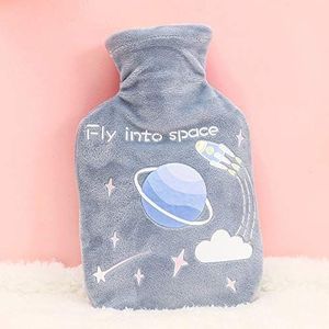 DieffematicRSD Warmwaterkruik Pluche cartoon dikke warme waterfles zak warme ontspannende hitte comfortabele hand warmer water opbergtas maat 12.5 * 20cm (Color : 4)