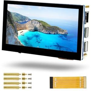LUCKFOX 4.3inch Capacitive Touchscreen, Waveshare 60Hz LCD Screen(800 x 480 Pixel) for Raspberry Pi, 160° Wide-Angle Low-Power IPS Screen, with MIPI DSI Interface, Suitable for Various Projects