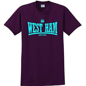 Revolutionaire Tees West Ham Voetbal FC Fan Supporter Zwaar Katoen t-shirt