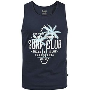 Blend Cali Mannen Tank Top Sport-Shirt Muscle-Shirt met print