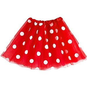 Tull Rok | Muis Rok in Rood Met Witte Stippen voor Meisjes